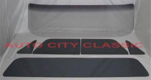 Auto City Classic - 1964-1966 Chevrolet / GMC Cab Complete Glass Set with Deluxe Rear Back Glass CGCP-64-66-PU-B - CUSTOM GREY