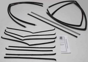 1955-1957 Chevrolet / Pontiac 4 Door Sedan Weatherstrip Fuzzy Kit FZ55574S-B