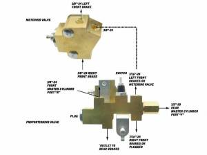 Auto City Classic - 1960-1974 Mopar A, B, C, E Body Brass Disc Drum Proportioning Valve and Metering Valve PV-MPR-60-70-DRUM-B - Image 2