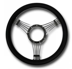 Auto City Classic - 30" Street / Hot Rod Chrome Stainless Column Shift Tilt Steering Column with Banjo Wheel Kit SC7002-CBLKB - Image 3