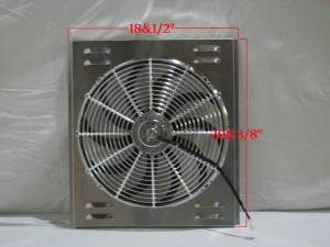 Auto City Classic - Universal Cross Flow GM Style Aluminum Radiator 26" X 19" SL-059B-MT - Image 8