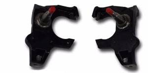 1955-1957 Chevrolet Passenger Cars 2" Drop Front Disc Brake Spindles BK-SP-5557-DRP