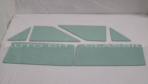Auto City Classic - 1962-1965 Chevrolet Chevy II / Nova 2 Door Hardtop Side Glass Set SS-62-65-NOVA-HT - ORIGINAL GREEN TINT