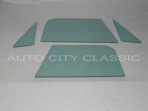 Auto City Classic - 1968-1972 Chevrolet / GMC Pickup and Utility 4 Piece Side Glass Set SS-68-72-CVY-PU - ORIGINAL GREEN TINT