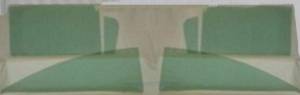 1959-1960 Chevrolet Biscayne 2 Door Sedan Business Side Glass Set SS-CVY-59-60-2S