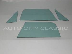 Auto City Classic - 1967 Chevrolet / GMC Pickup Side Glass Set SS-CVY-67-PU - ORIGINAL GREEN TINT
