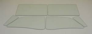 Auto City Classic - 1959 Ford 2 Door Retractable Hardtop Side Glass Set SS-F-59-2H - CLEAR