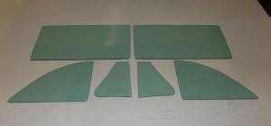 Auto City Classic - 1961 Falcon 2 Door Coupe 64B Side Glass Set SS-FALC-61-2C - ORIGINAL GREEN TINT