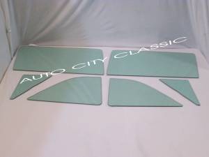 Auto City Classic - 1960-1962 Ford / Edsel / Mercury Convertible Side Glass Set SS-FEM-60-62-CV - ORIGINAL GREEN TINT