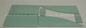 Auto City Classic - 1955 Ford / Mercury 2 Door Hardtop Side Glass Set SS-FM-55-2H - ORIGINAL GREEN TINT