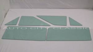 Auto City Classic - 1963 Chevrolet Chevy II / Nova Convertible Side Glass Set SS-NOVA-63-CV - ORIGINAL GREEN TINT