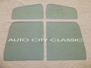Auto City Classic - 1957-1960 Ford Cab and Panel Delivery 4 Piece Side Glass Set SS5760FPU - ORIGINAL GREEN TINT