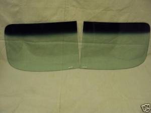 Auto City Classic - 1941-1942, 1946-1948 Buick / Cadillac / Oldsmobile / Pontiac Coupe and Sedan 2 Piece Windshield W1017S - GREEN TINTED AND SHADED