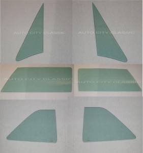 Auto City Classic - 1967-1968 Ford and Mercury Convertible Side Glass Set 6768CONVSS - ORIGINAL GREEN TINT