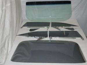 1959-1960 Buick / Chevrolet / Oldsmobile / Pontiac 2 Door Hardtop Complete Glass Package with Assembled Side Glass CG-BCOP-59-60-2H-SSA-EX