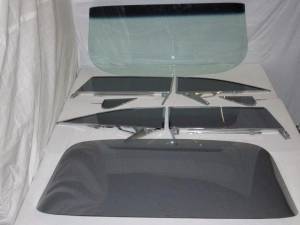 1961 Buick / Chevrolet (61-62) / Oldsmobile / Pontiac 2 Door Hardtop Complete Glass Package with Assembled Side Set CG-BCOP-61-2H-SSA-EX