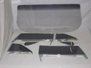 Auto City Classic - 1961-1962 Buick / Chevrolet / Oldsmobile / Pontiac Convertible Complete Glass Package with Assembled Side Glass CG-BCOP-61-62-CV-SSA - CUSTOM GREY