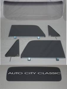 Auto City Classic - 1964-1966 Chevrolet / GMC Cab Complete Glass package Assembled Side Glass and Small Back Glass CG-CVY-64-66-PU-A-SSA - CUSTOM GREY