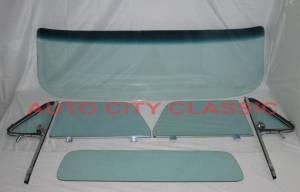 1964-1966 Chevrolet / GMC Cab Glass Package Post Assembled Side Glass and Small Back Glass CG-CVY-64-66-PU-A-SSAP