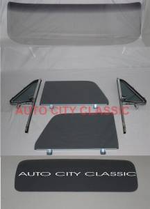Auto City Classic - 1964-1966 Chevrolet / GMC Cab Glass Package Post Assembled Side Glass and Small Back Glass CG-CVY-64-66-PU-A-SSAP - CUSTOM GREY