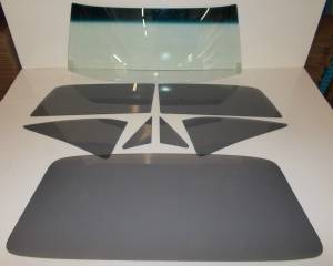 Auto City Classic - 1966-1967 Ford Fairlane / Mercury Montego/Comet 2 Door Hardtop Fastback Complete Glass Package CG-FM-66-67-2H-F - CUSTOM GREY