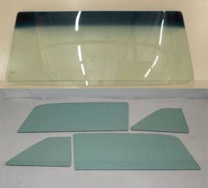 Auto City Classic - 1968 Ford Fairlane /  Mercury Montego Convertible Complete Glass Package CG-FM-68-CV - ORIGINAL GREEN TINT