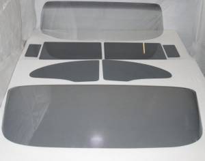 Auto City Classic - 1955-1956 Chevrolet / Pontiac 2 Door Sedan Complete Glass Package CGC-55-56-CHEV-2DR-SED - CUSTOM GREY