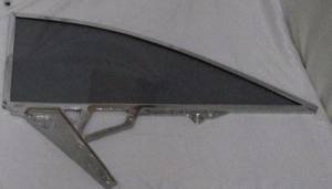 1959-1960 Buick Electra / Cadillac Series 62 / Oldsmobile Series 98 2 Door Hardtop Assembled Quarter Glass Q2241TA-EX - Image 3