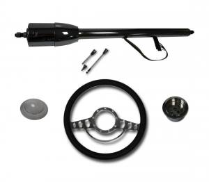 Auto City Classic - 30" Street / Hot Rod Stainless Floor Shift Tilt Steering Column with Impala Wheel Kit SC7006C/P-1412 - Image 2