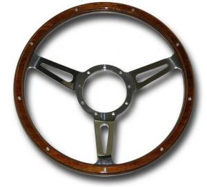 Auto City Classic - 30" Street / Hot Rod Stainless Floor Shift Tilt Steering Column with Woody Wheel Kit SC7006C/P-1430W/1530W - Image 4