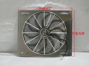 20 1/2" x 17 3/8" Universal Radiator Shroud and Fan SH131 - Image 1