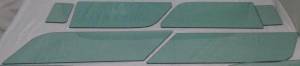 1955-1957 Chevrolet 2 Door Wagon 150 Flat Side Glass Set SS-5557CV2WAG1506P