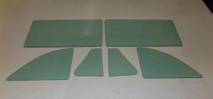 Auto City Classic - 1942, 1946-1947 Buick / Cadillac / Oldsmobile 2 Door Sedan-Coupe Side Glass Set SS-BCO-42-46-47-2S - ORIGINAL GREEN TINT