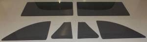 Auto City Classic - 1942, 1946-1948 Buick / Cadillac / Oldsmobile Coupe Convertible Side Glass Set SS-BCO-42-46-48-CV - CUSTOM GREY