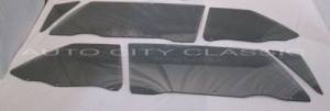 Auto City Classic - 1967-1968 Buick / Chevrolet / Oldsmobile / Pontiac Convertible Side Glass Set SS-BCOP-67-68-CV - CUSTOM GREY