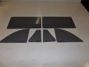 Auto City Classic - 1953-1954 Chevrolet / Pontiac 2 Door Sedan Side Glass Set SS-CP-53-54-2S - CUSTOM GREY
