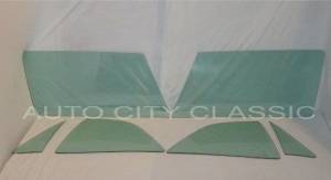 Auto City Classic - 1965-1966 Chevrolet / Pontiac 2 Door Sedan Side Glass Set SS-CP-65-66-2S - ORIGINAL GREEN TINT