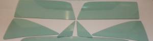 Auto City Classic - 1966-1967 Ford Fairlane / Mercury Montego/Comet 2 Door Hardtop Fastback Side Glass Set SS-FM-66-67-2H-F - ORIGINAL GREEN TINT