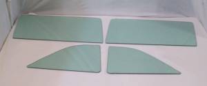 Auto City Classic - 1968 Ford Fairlane / Mercury Montego 2 Door Hardtop Fastback Side Glass Set SS-FM-68-2H-FB - ORIGINAL GREEN TINT