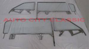 1959-1960 Buick/ Chevrolet / Oldsmobile/ Pontiac Convertible Assembled Side Glass Set SSA-5960CVCNV-EX