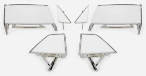 Auto City Classic - 1963-1964 Buick / Chevrolet / Oldsmobile / Pontiac 2 Door Hardtop Assembled Side Set SSA-BCOP-63-64-2H - ORIGINAL GREEN TINT