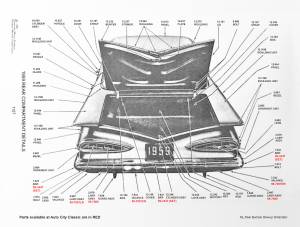 Auto City Classic - 1959-1960 Chevrolet Passenger Cars Backup Reverse Light Kit 59-7500 - Image 2