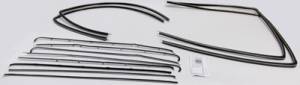 1955-1957 Chevrolet and Pontiac 2 Door Sedan Vent Delete Weatherstrip Fuzzy Kit FZ55572S-VD-B