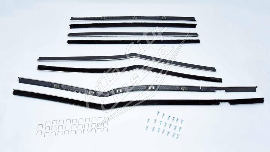 58 Chevrolet Bel Air 4 Door Sedan Window Weatherstrip Fuzzy Kit