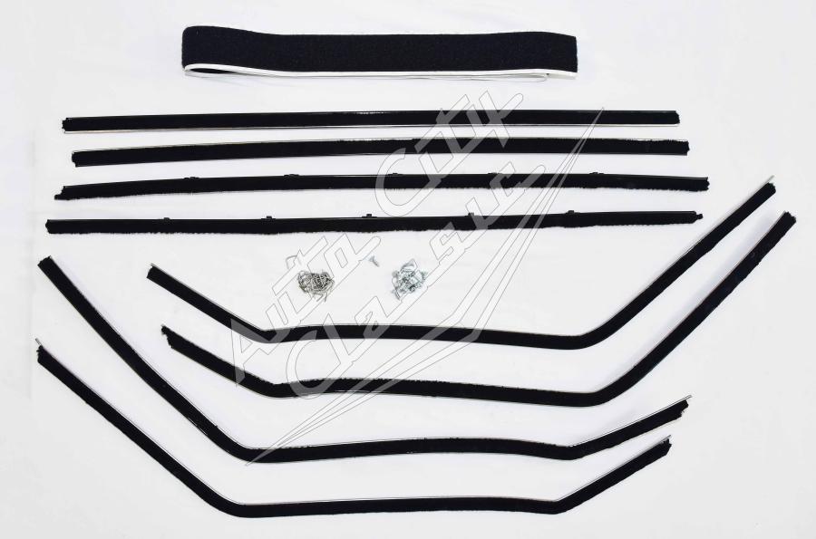 58 Chevrolet / Pontiac 2 Door Hardtop Window Weatherstrip Fuzzy Kit
