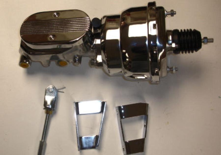 1968-1972 Chevrolet Nova Chrome Brake Booster 7" Dual Diaphragm 6872NOVABRK