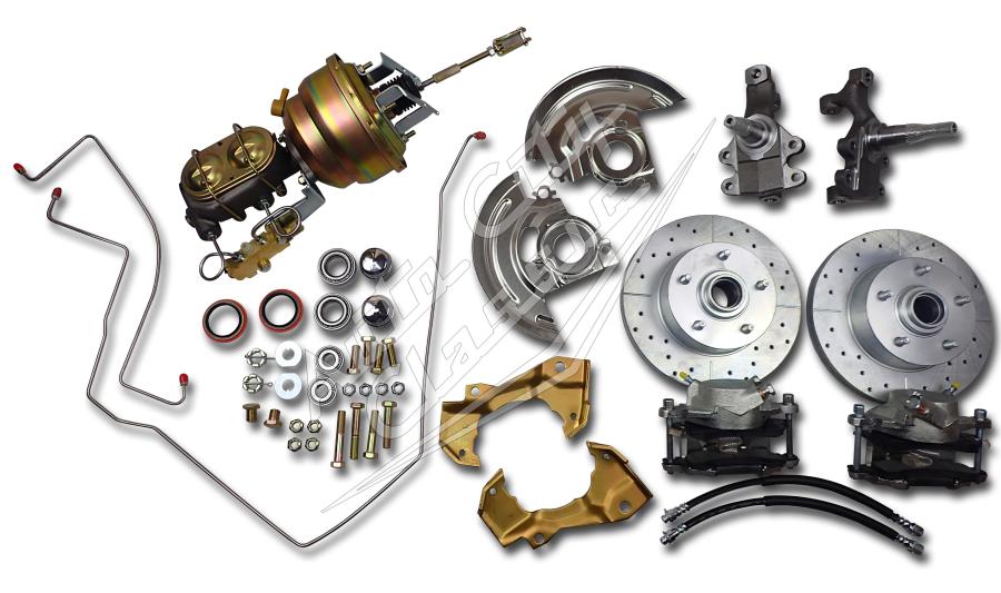 64-1972 GM A-Body 2" Drop Complete Front Disc Brake Conversion Kit