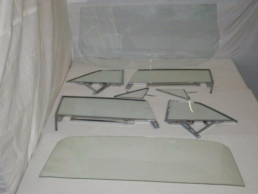 62 Buick / Chevrolet / Oldsmobile / Pontiac 2 Door Hardtop Complete Glass Package with Assembled Side Glass Set