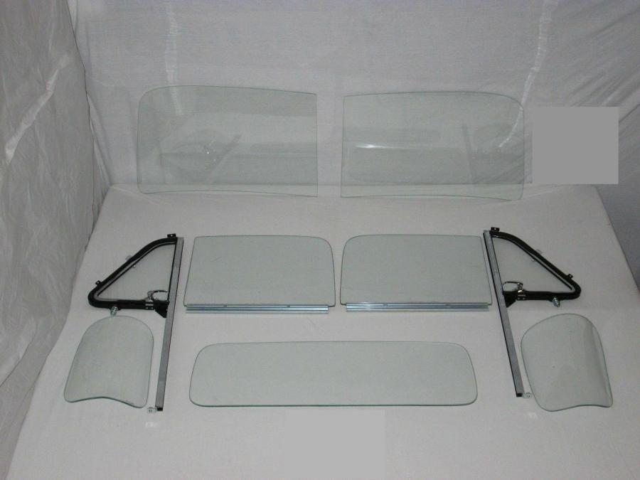 1951-1953 Chevrolet / GMC Pickup Complete Glass Package Post Assembled Side Glass Curved Corners Set CG-CVY-51-53-PU-SSAP-2P-B