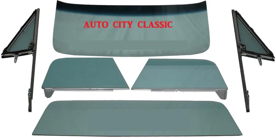 1967-1972 Chevrolet / GMC Pickup Complete Glass Package Post Assembled Side Glass Small Back CG-CVY-67-72-PU-A-SSAP